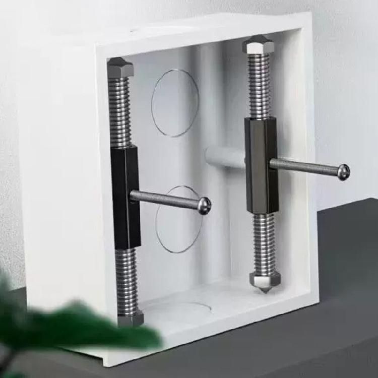 10Pcs Wall Electrical Box Screw Support Rod Adjustable Cassette Screws with Wrench Wall Switches Box Repair Device