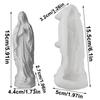 Virgin Mary Silicone Candle Mold 3D Christian Religious Figurine Resin Crafts Plaster Casting Molds Baby Birth Gift Home Decor