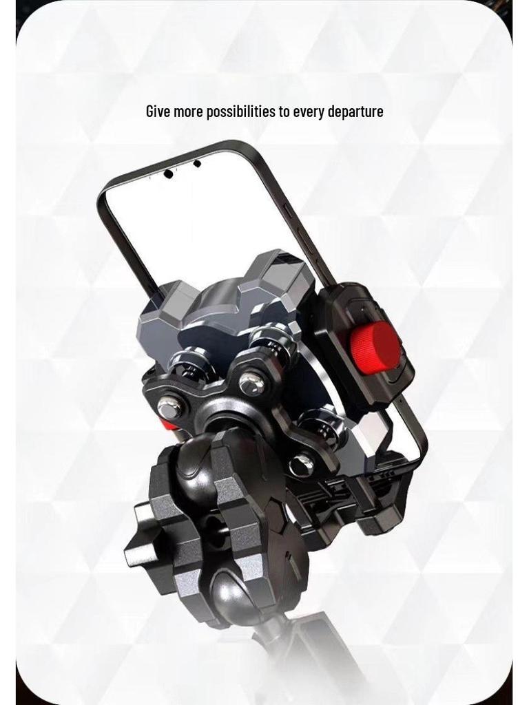 Motorcycle & Bicycle Anti-Shake Phone Mount for Delivery Riders