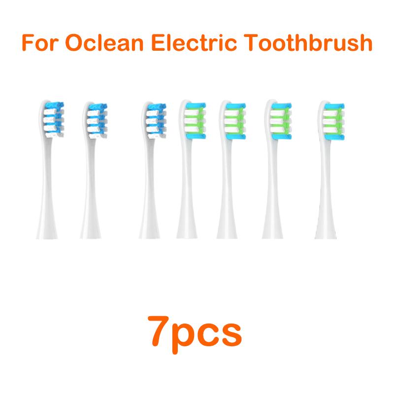 XiaomiFor Oclean Flow/X/ X PRO/ Z1/ F1/ One/ Air 2 /SE Brush Heads Soft DuPont Sonic Toothbrush Vacuum Bristle 7pcs Replacement Heads