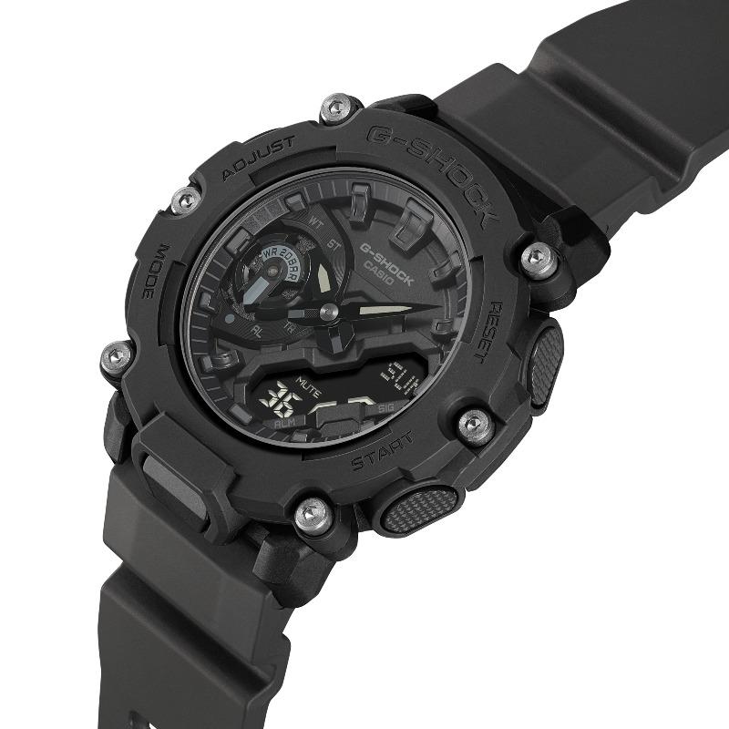 Casio Montre Homme G-SHOCK Résine 200M Étanche Résistante aux Chocs Numérique Quartz GA-2200BB-1A