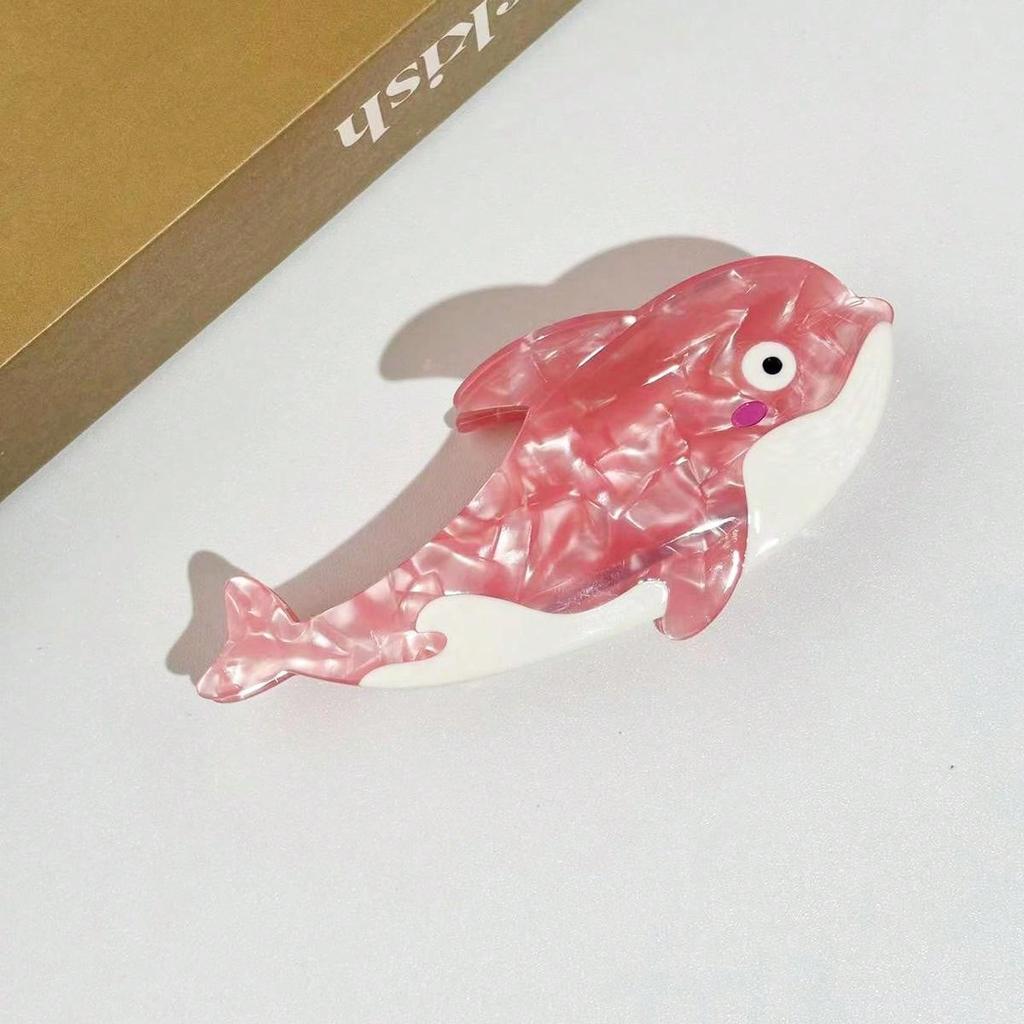 1 Stück Ozean Serie Wal Vogel Kussfisch Essigsäure Greifklemme Niedliche Spleiß Hai Klemme Haaraccessoire