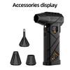 Handheld Micro Turbo Fan Cordless Electric Snow Remover 880000 R/min High Speed Brushless Motor LED Lighting Car Cleaner