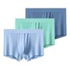3 Pieces Men's Underwear Ice Silk Boxer Shorts Men Underpants Cool Breathable Sexy Thin Panties U Convex Lingerie L XL XXL 3XL 4XL