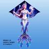 Mermaid Kite Large Cartoon Mermaid Tail Kite Easy To Fly For Adults Kids Beach Park Outdoor Activities Family Trips