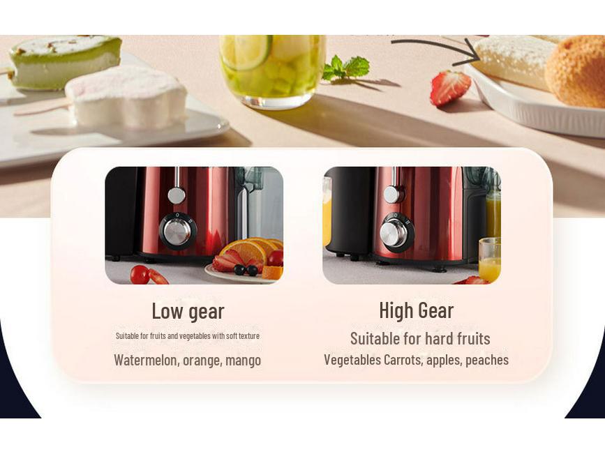 Supor TJE06A-400 Automatic Multifunction Juicer: Large-Caliber, Juice-Residue Separator & Mixer.