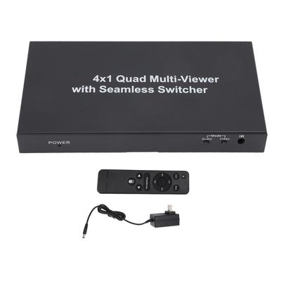 HD Multimedia Interface Multiviewer Switch 4x1 Quad Multi Viewer Seamless Switcher 1080P 60Hz 5