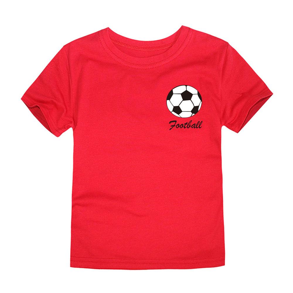Boys Girls T Shirt Football for Kids Toddler 2 to 4 6 7 8 9 10 11 12 13 14 Years 100% Cotton Short Sleeve Tshirt Summer Clothes