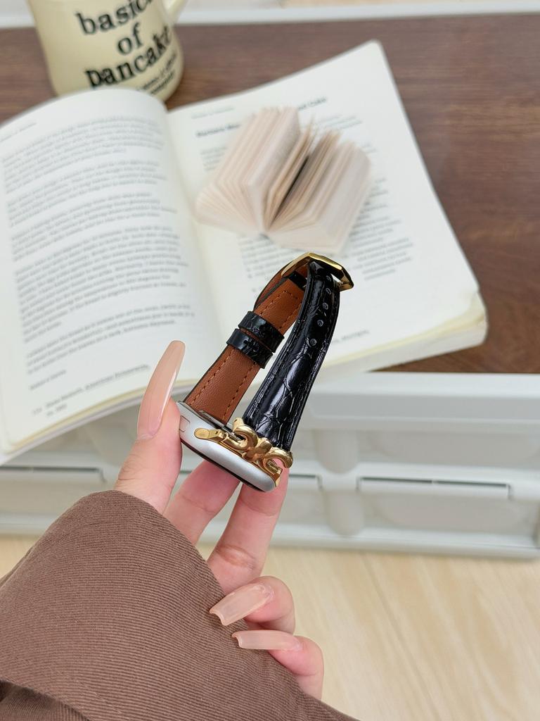 Nice Leather loop Correa For Apple Watch band Series Ultra 11/10/9/8/7/6/5/4/3/2 38mm 40mm 41mm 42mm 44mm 45mm 46mm 49mm Strap