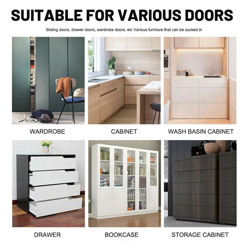 1/20Set Strong Magnetic Cabinet Catches Drawer Magnet Catch Latches Ultra Thin Door Magnets Stop Furniture Kitchen Closet Closer