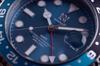 NEW Model Hyakuichi Mechanical Watch Automatic Manual Winding GMT Watch 200m Water Resistant Date Stainless Steel Bracelet Viking Blue [HYAKUICHI 101]