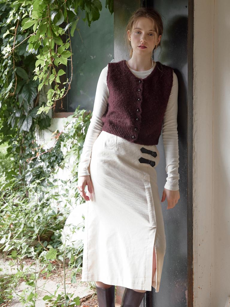 Lenina Verite Corduroy Skirt_2Colors