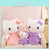 Kt Cat Plush Toy With Dress Cartoon Stuffed Doll For Valentines Day Gift