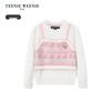 Teenie Weenie Kids Girls' Embroidered False Two-Piece Pullover Sweater