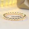 Stackable Rings with Fashionable Beads Simple Beads Water Wave Rings for Women Jewelry Gift