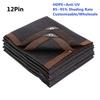 4 8 12 Pin Black HDPE Anti-UV Sun Shade Net Gazebo Shelter Outdoor Pergola Canopy Sun Cover Agriculture Greenhouse Sunshade Net
