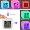 1pc Color Changing LED Alarm Clock & Night Light Digital Display Touch Activated Date & Time Without Battery