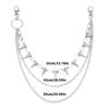 Rocker Metal Chain With Spikes For Pants Belts And Purse Charm Secure Fastening Detachable Waist Decoration Chain