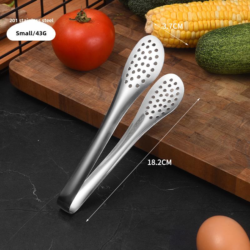 304 Stainless Steel Thick BBQ & Kitchen Tongs