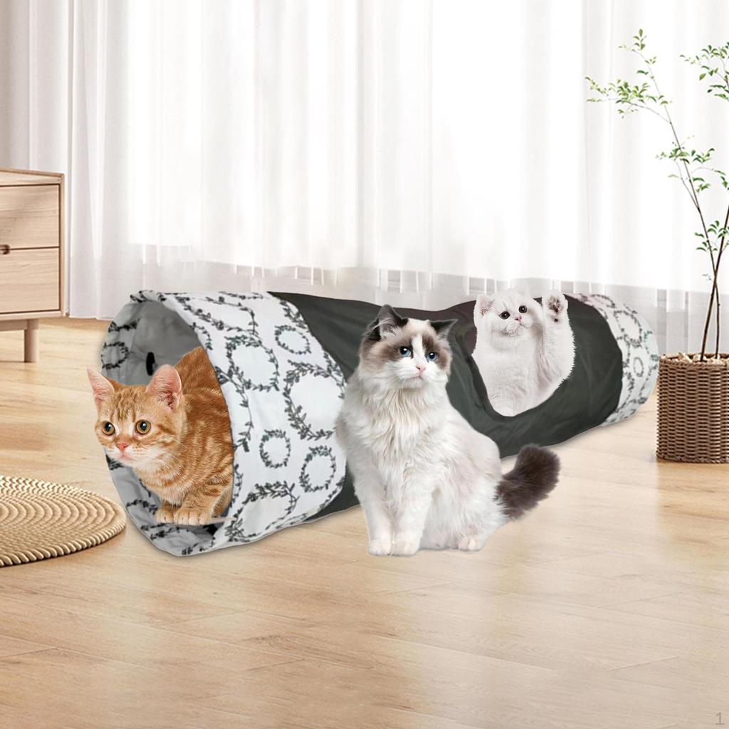 Cat Tunnel Mat Foldable Tube Bed Cave Play Toy Hide