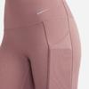 Nike High Waist Solid Color Casual Sports Pants Women Bottoms Smoky-Purple DQ5898-208