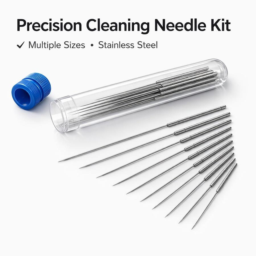 10Pcs Stainless Steel Cleaning Nozzle Tool Kit for Car Windscreen Jet Washer Shower Head 3D Printer Jets Gas Stove Vent Hoses Windshield Washer 1