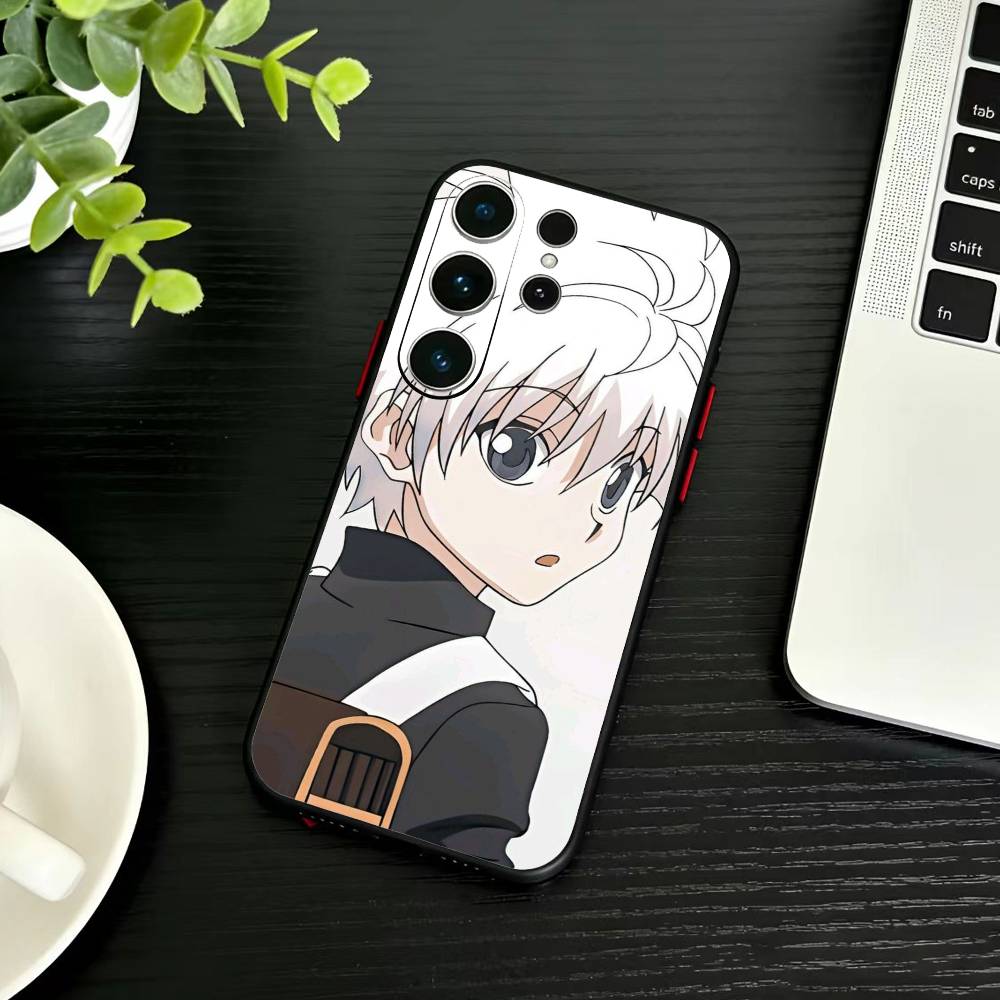 D-Killua Zoldyck H-Hunter X Hunter Phone Case For Samsung S26,S25,S24,S23,S22,S21,S20,Ultra,Plus,FE Black Soft Cover