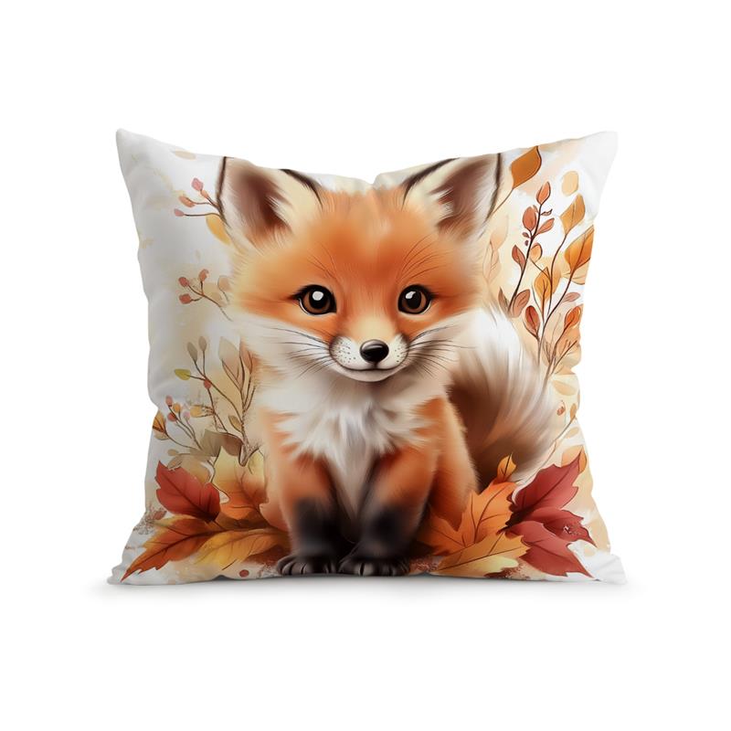 Home Decor Cute Autumn Animals Pillow Covers for Home Pattern Cushion Cover Suitable for Sofa Bedroom Car Pillow Cover