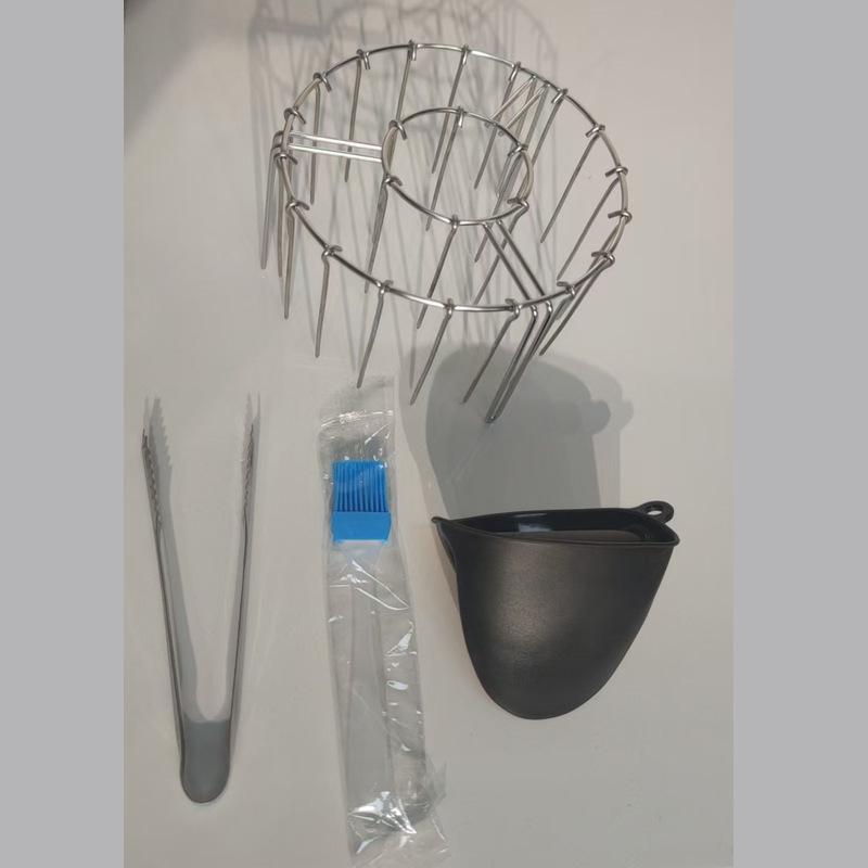 304 Stainless Steel Vertical Skewer Rack for Air Fryer and Oven BBQ