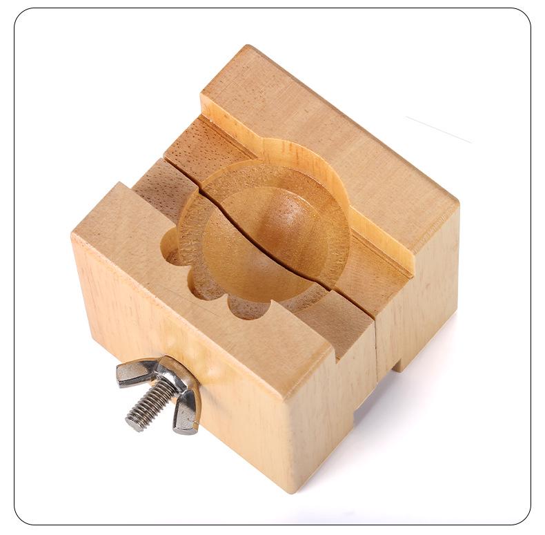 Adjustable Wooden Watch Repair Stand for Back Cover Fixing