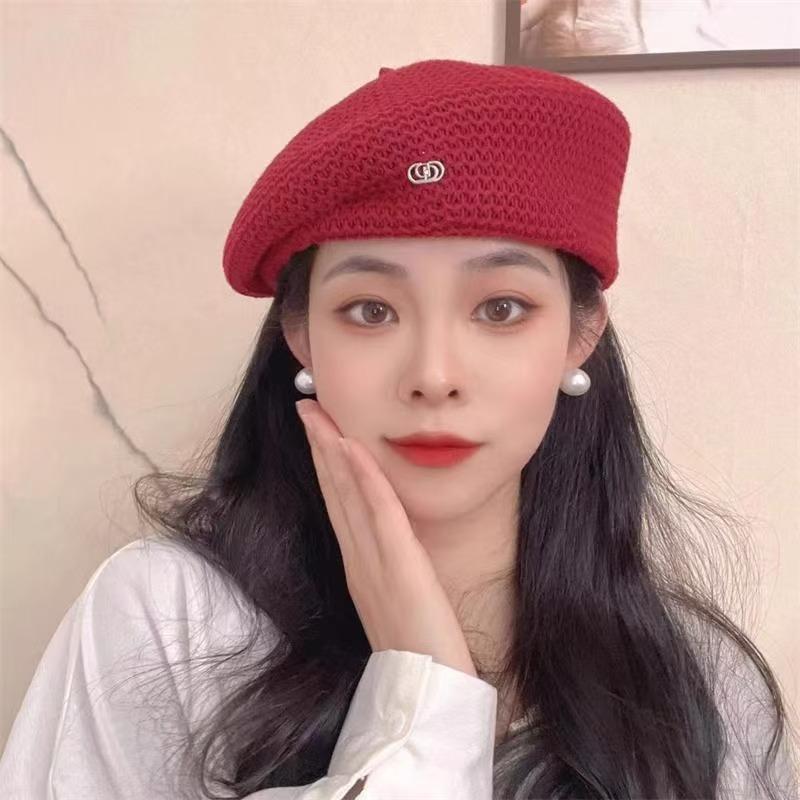 

Женский берет, Маленький ароматный, Повседневный и универсальный, Подчеркивающий лицо, Маленькая шляпка One Size винный