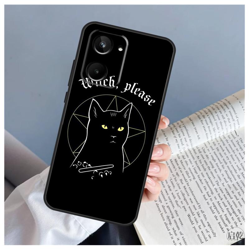 Witch Cat For Realme 15 10 11 13 12 14 Pro Plus C65 C67 C71 C63 C61 C55 C51 C53 C75 GT6 GT7 Pro Case