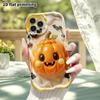 Phone Case: 2D Flat Design, Suitable for iPhone 18 17 16 15 14 13 Pro Protective Case, Halloween Pumpkin, Christmas and Halloween, Perfect Holiday Gif