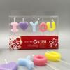 English Letter I LOVE YOU Confession Candle Letter Valentine's Day Love Atmosphere Confession Birthday Candle