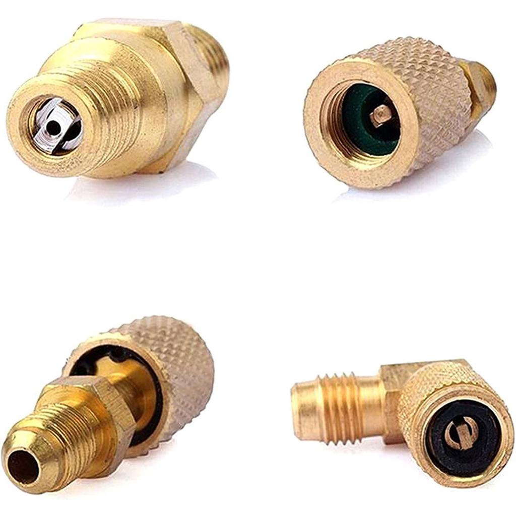 Convenient 90-Degree Adapter R134A R12 Car Air Conditioner Refrigeration Converting Adapter Perfect for Better Cooling