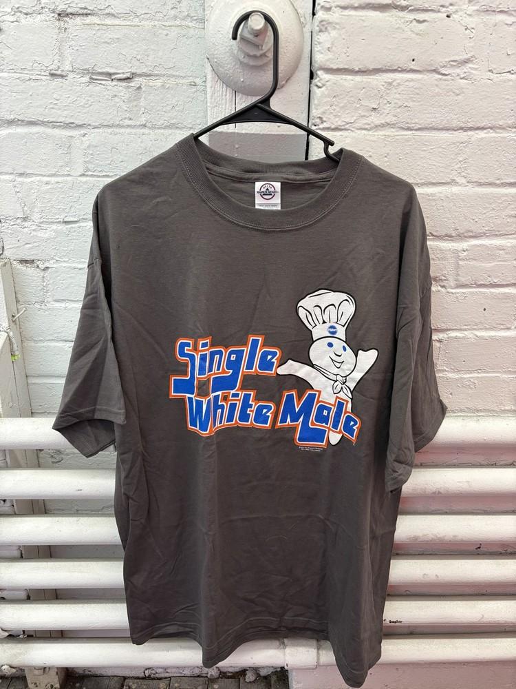 Vintage Pillsbury Doughboy Shirt Mens XL Single White Male Funny Graphic 2007 Te Unisex T-Shirt XXXL