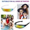 Brillen Weltraum-Thema Retro Lustig Cool Mehrzweck-Sonnenbrille für Party Cosplay Kinder Erwachsene 2 Stück Schwarz Weiß