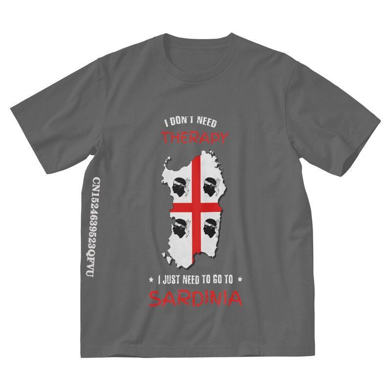 Sardinia Is My Therapy Tshirt Unisex Stylish T Shirts Emo Clothes Italy Flag Italia Italian Pride TShirt Alternative Unisex Clothes