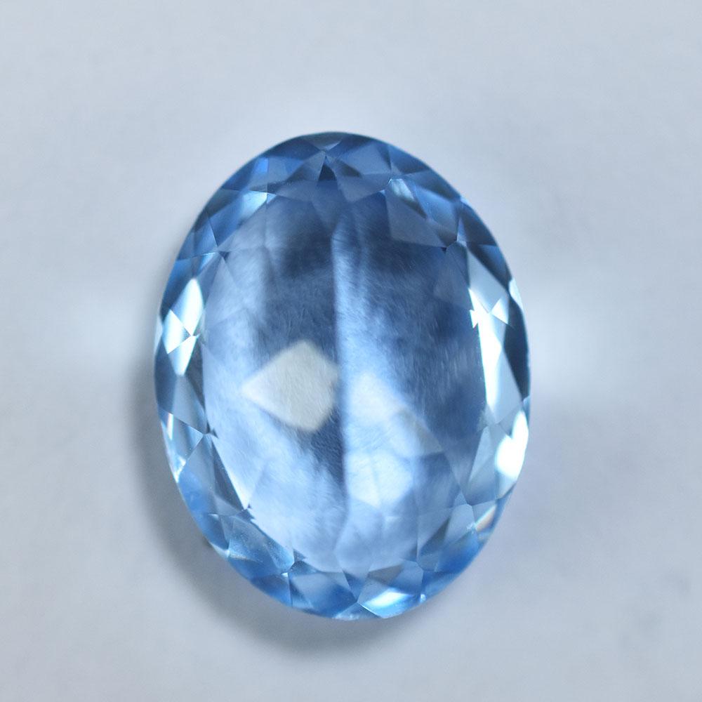 Natural Sky-Blue Aquamarine 10.14ct Oval Cut AAA Certified Loose Gemstone