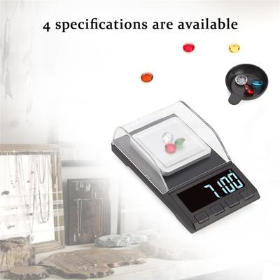 100g/50g/20g/10g 0.001g Precision Digital Scale Portable Mini Jewelry Gold Lab Weight Milligram Scale Electronic Balance Scale