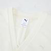 PUMA Open Front Loose Lightweight Knit Sweater Women tops White 627731-65