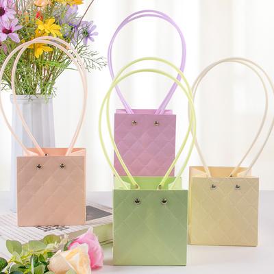Tragbare Blumenverpackungsbox Hochzeitsdekoration Geschenktüte Handtasche Valentinstag Geburtstagsparty Dekor DIY Blumenstraußverpackung