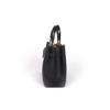 Michael Kors Emilia Litschi-Körnerleder Umhängetasche, Crossbody-Tasche, Handtasche Groß Damen Reines Schwarz 35H0GU5S7T-001