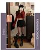 2026 Spicy Girl High-Waisted Winter A-line Mini Skirt: Slimming, Anti-Exposure, Hip-Hugging Slit Design