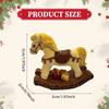 Small Christmas Rocking Horse Decor Animal Statue Collectible Sculpture for Anniversary Bedroom