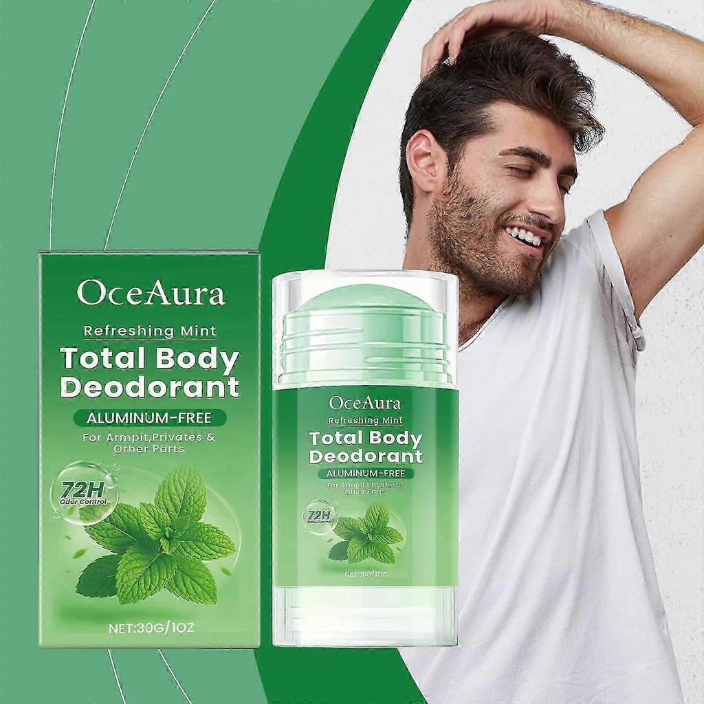 OceAura peppermint body care wand cleanses with a mild fragrance, refreshing and fresh, controlling sweat and eliminating sweat odor. Skin care