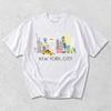 New York City Skyline Shirt | Cute NYC Graphic Tee | NY Souvenir Gift for Travelers & New Yorkers