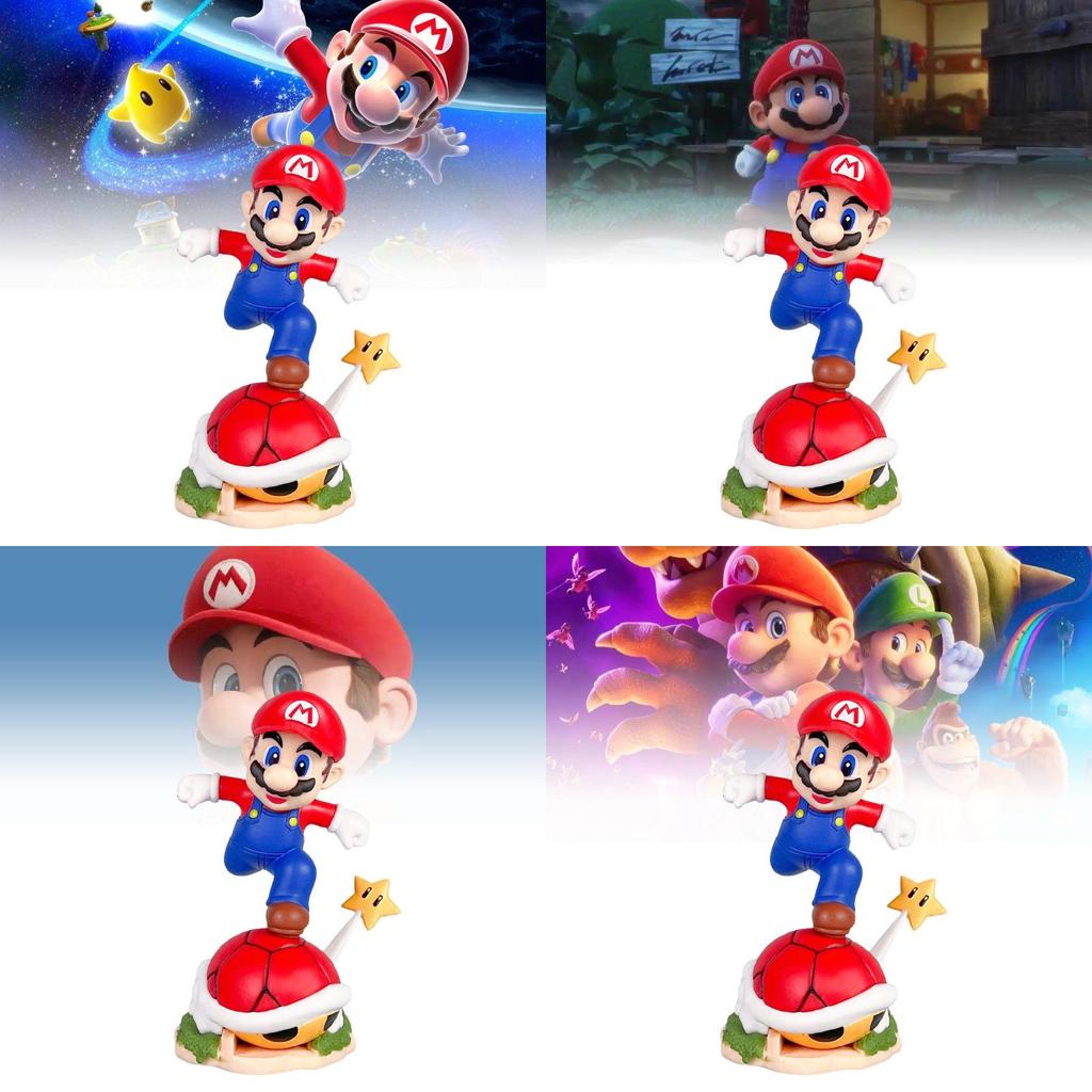 Pvc Anime Figuur Super Mario Rennen Mario Pokmon Klein Model Bureau Decoratie