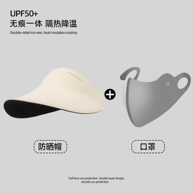 Stylish And Lightweight Uv Protection Hat With Face Mask For Adults Ideal For Summer
