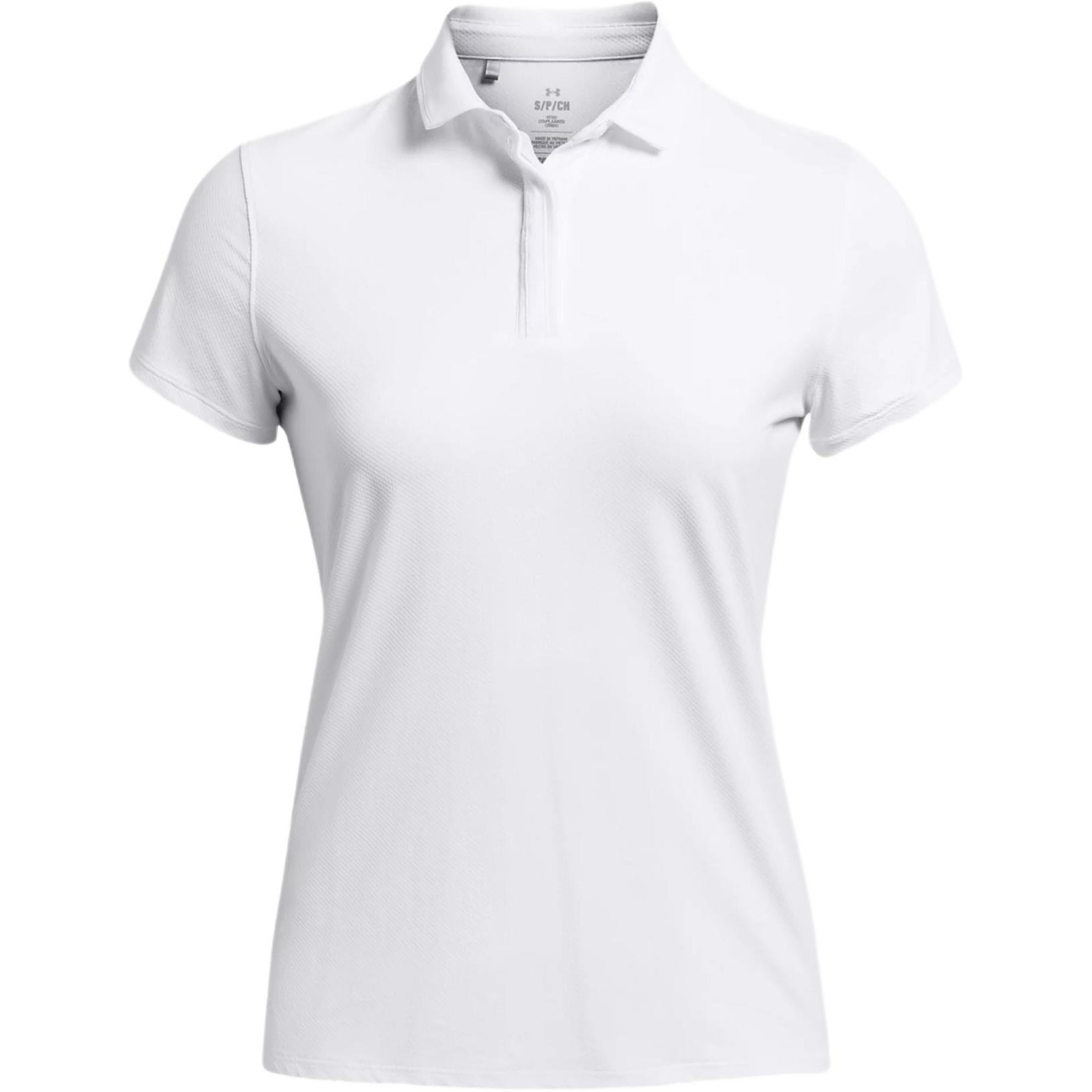 Under Armour UA Iso Chill Polo Shirt Women s White 1382814-100 XS